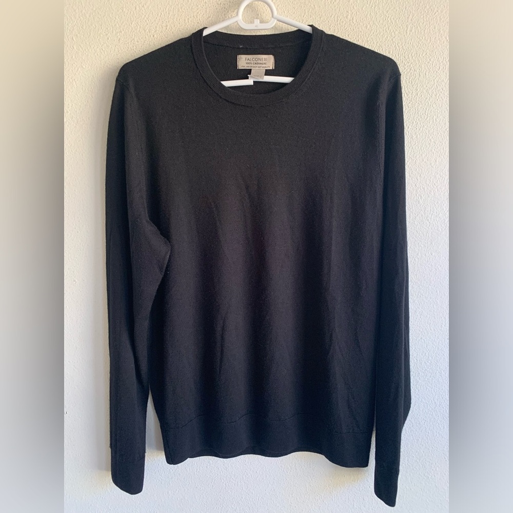 Falconeri 100% Cashmere Sweatshirt Sweater Men’s Size 38 M Black